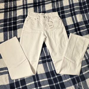 NWT ZARA DENIM JEANS SPLIT STRAIGHT